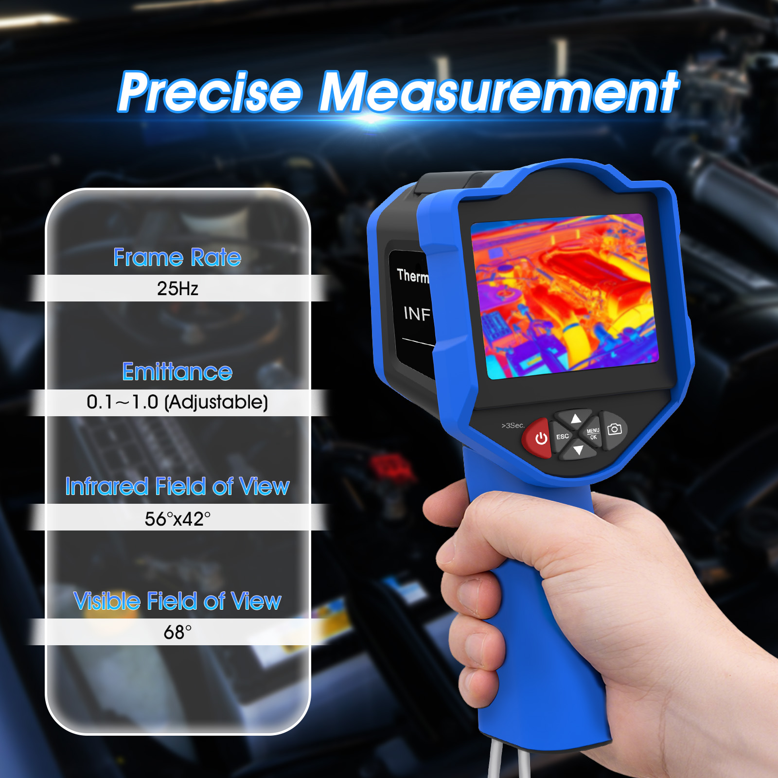HoldPeak Thermal Camera, 256x1 - огляд і ціна Thermal Imaging Camera 256X192